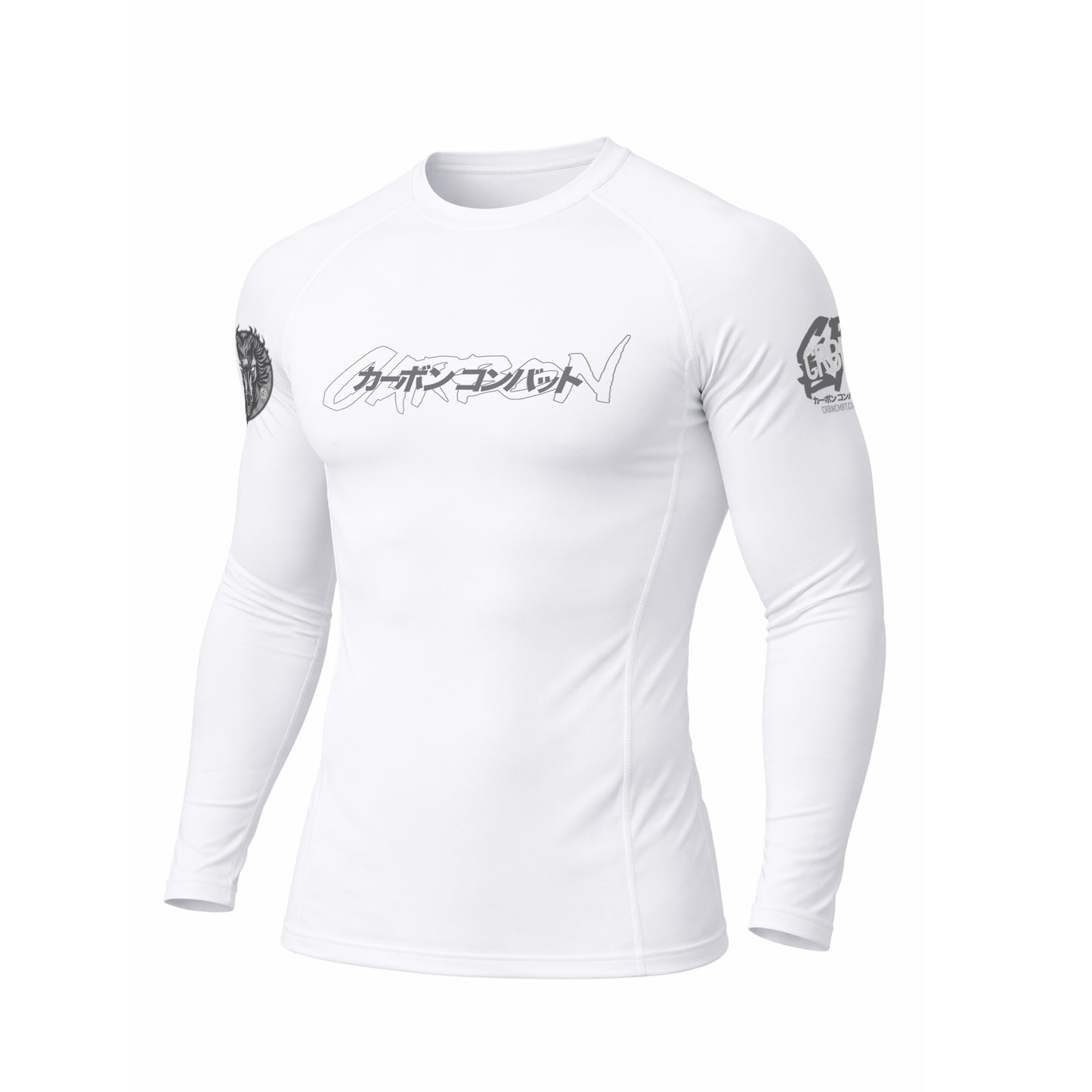 Year of the Fire Horse Long Sleeve Rashguard White