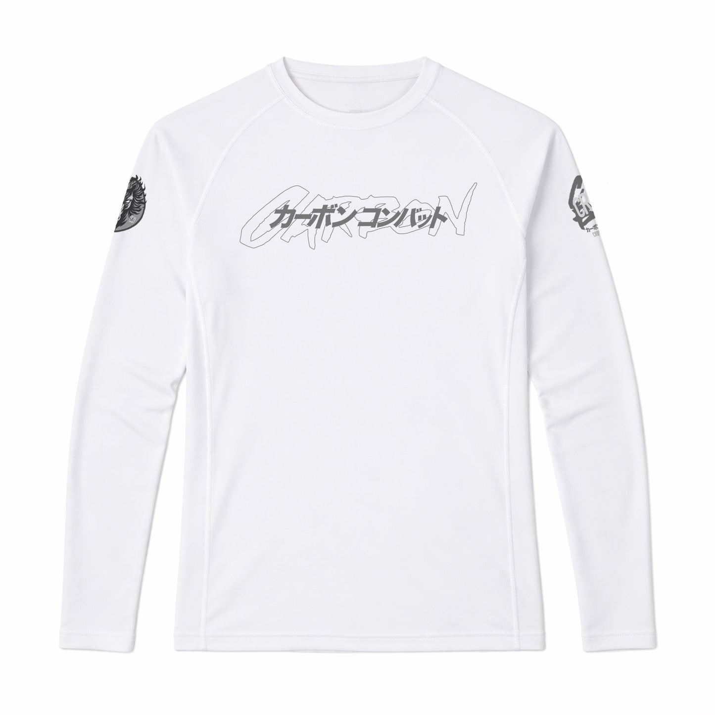 Year of the Fire Horse Long Sleeve Rashguard White